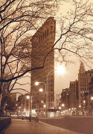 Framed Flatiron, NYC Print