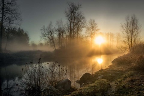 Framed New Day Pitt Meadow Print