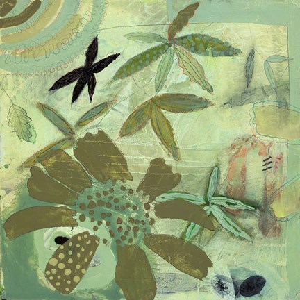 Framed Floral Fantasies 2 Print