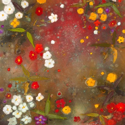 Framed Gardens in the Mist VI Print