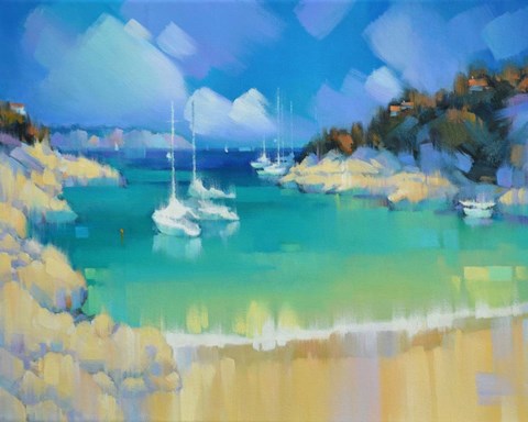 Framed Cala Llombards IV Print