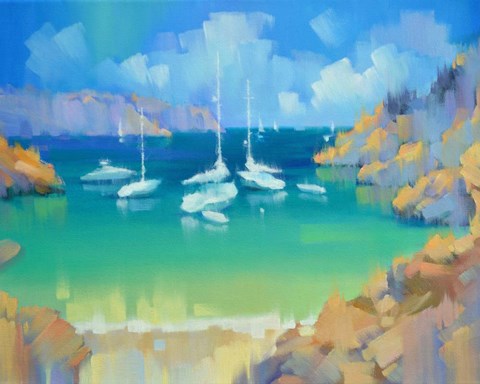 Framed Cala Llombards VI Print