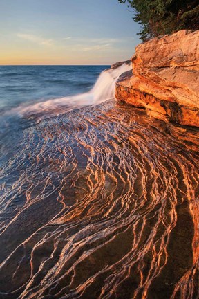 Framed Pictured Rocks Michigan I Print