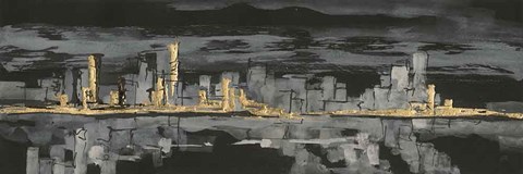 Framed Urban Gold IV Print