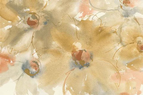 Framed Neutral Blooms Print