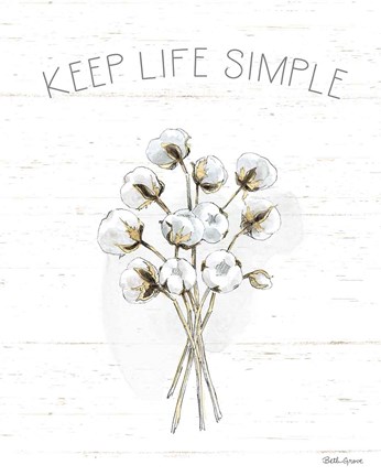 Framed Farmhouse Cotton IV Print