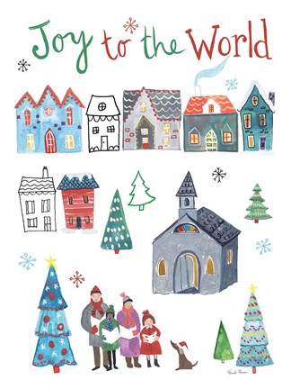 Framed Holiday Festivities III v2 Print