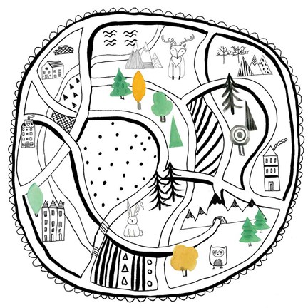 Framed Neighborhood Pals XIV Print