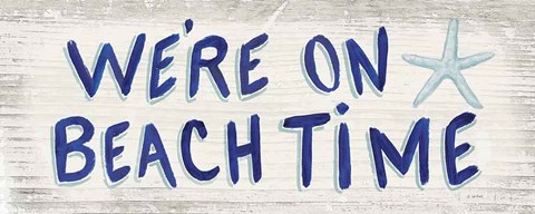 Framed Beach Time VI Print