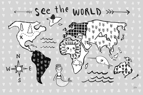 Framed Scandy Baby I Print