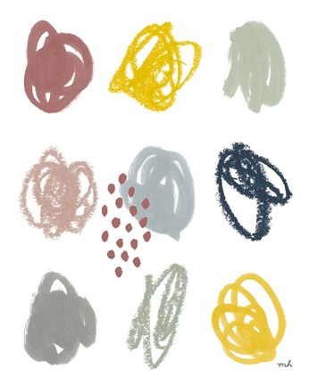 Framed Scribble I Print