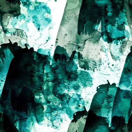 Framed Emerald and Moss Green Print