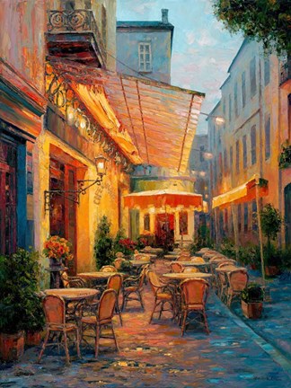 Framed Cafe Van Gogh 2008, Arles France Print