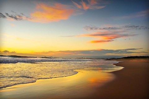 Framed Beach Dawn Print