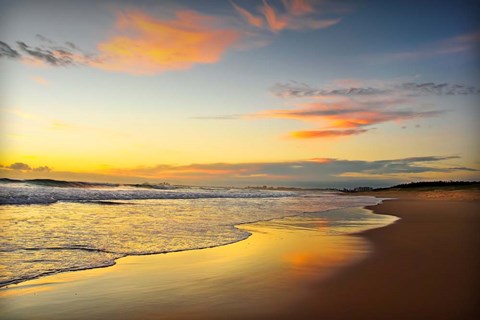 Framed Beach Dawn Print