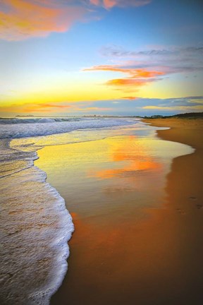 Framed Beach Sunrise Print