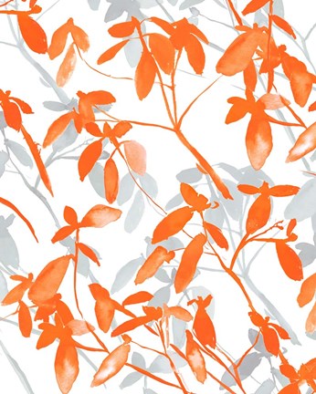 Framed Premonition Orange Print