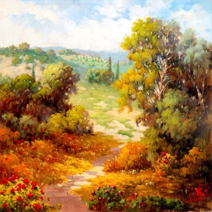 Framed Autumn Path Print