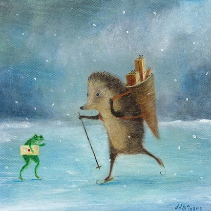 Framed Julemanden Print