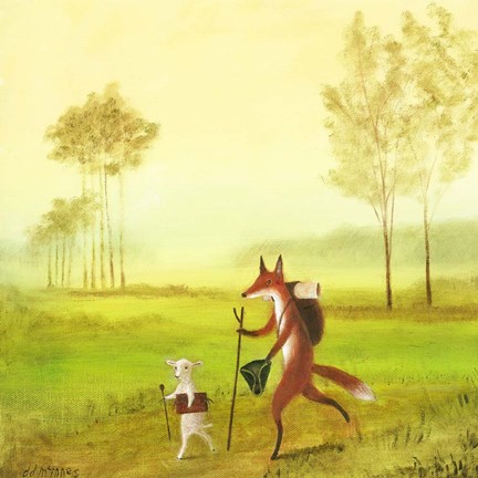 Framed Master Lamb and His Painting Master Print