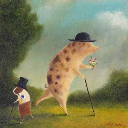 Framed Temptations of Bentley Scroop Print