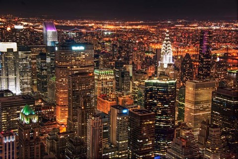 Framed Diamonds in the Sky Print