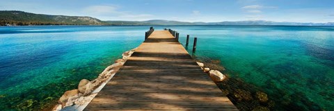 Framed Hues of Blue Print