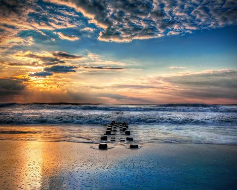 Framed Into the Sea Print