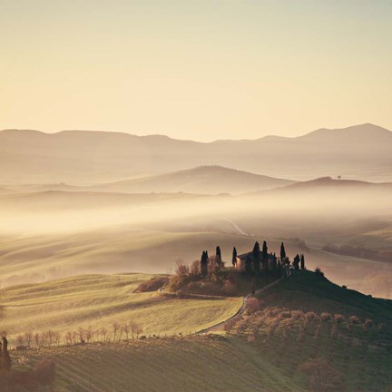 Framed Tuscan Sunrise Print
