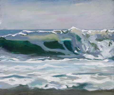 Framed Shore Break 2 Print