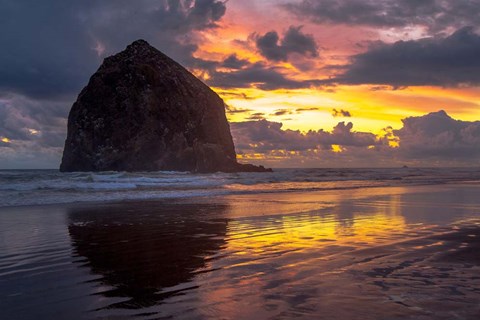 Framed Cannon Beach Sunset Print