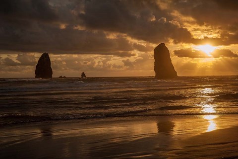 Framed Monolith Sunset Print