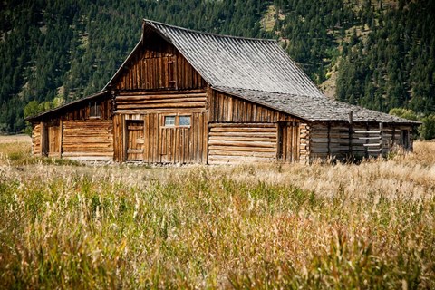 Framed Teton Barn Print