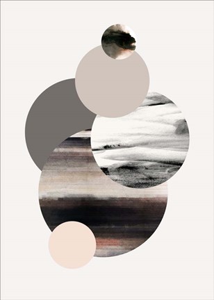 Framed Circles 1 Print