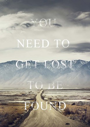 Framed Get Lost Print
