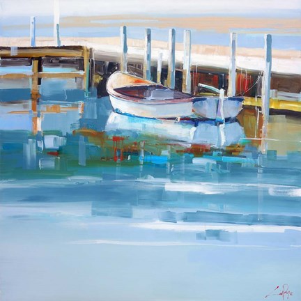 Framed Mooring, Solitude Print