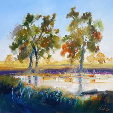 Framed Winter Rain Print