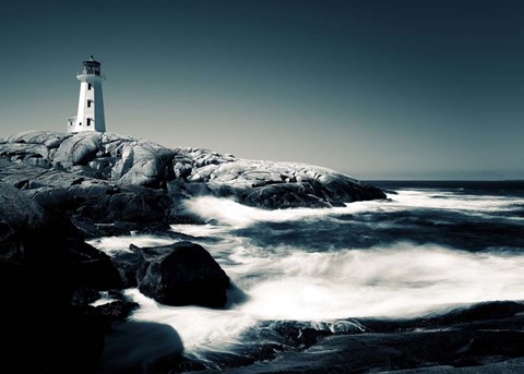 Framed Lighthouse, Peggy&#39;s Cove Print