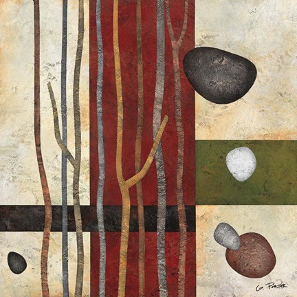 Framed Sticks and Stones V Print