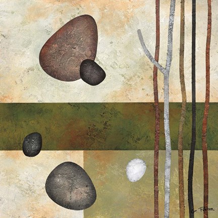 Framed Sticks and Stones VI Print