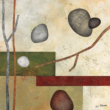 Framed Sticks and Stones VII Print