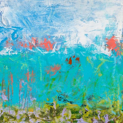 Framed Cerulean Escapes II Print