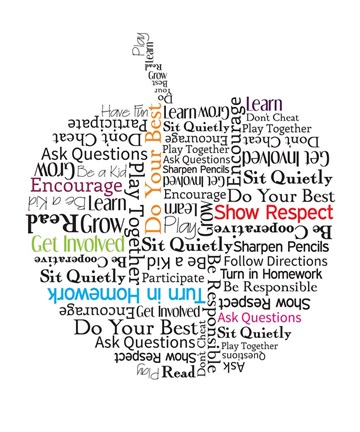 Framed Apple Etiquette Print