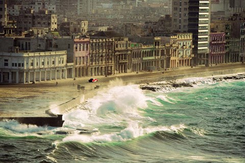 Framed Red Car Print