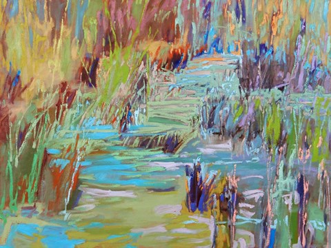 Framed Winding Through Print