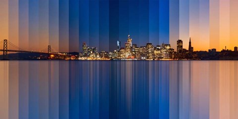 Framed Chromatic Symphony San Francisco Print