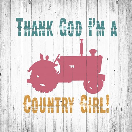 Framed Country Girl Print