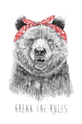 Framed Break The Rules Print