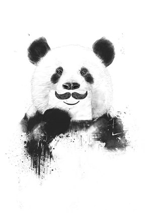 Framed Funny Panda Print