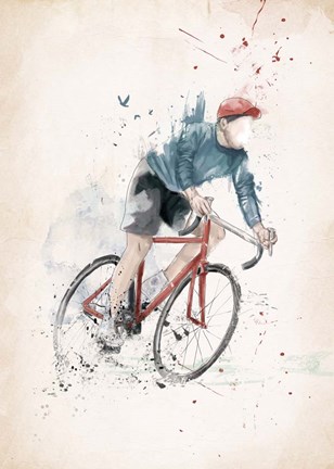 Framed I Want to Ride My Bicycle Print